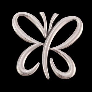 Rare Retired James Avery Floating Butterfly Pendant